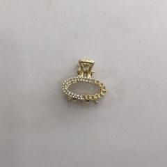 Kẹp Càng Cua HimHip HKCC Đính Đá Dáng Oval Sang Trọng 2.8cm