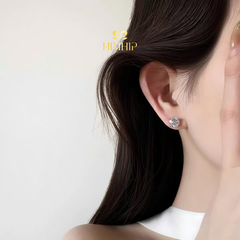 Khuyên Tai Nụ HimHip HKCC Rose Cut 0.8cm