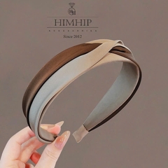 Bờm HimHip Vải Trơn 2 Màu Thắt Nơ Thanh Lịch 3cm