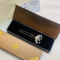 Trâm Cài Tóc HimHip HKCC Bạch Mai Kết Châu Thanh Lịch 10cm Kèm Hộp Phụ Kiện Áo Dài