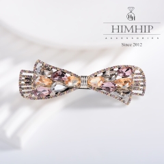 Kẹp Bấm HimHip HKCC Đính Phale Nơ Xoắn Thanh Lịch 9x3cm