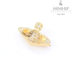 Trâm, Ghim Cài Áo HimHip Vũ Trụ Vàng Sang Trọng HKCC Đính Phale 3*2cm