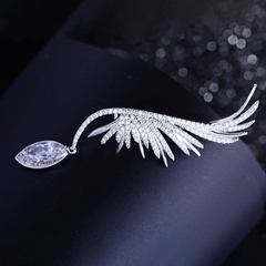 Trâm, ghim cài áo lông vũ phale sang trọng 5.5*1.5cm