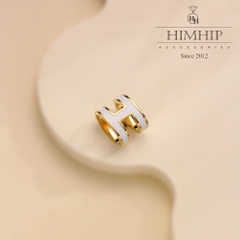 Cài Khăn Ống HimHip Size Nhỏ Hình Chữ H Cá Tính HKCC 1.2x1.5cm