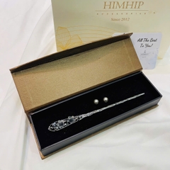 Set Quà 8/3 HimHip Trâm Cài Tóc & Khuyên Tai Kèm Túi Hộp Thiệp - 18