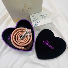 Set Quà Valentine HimHip Khăn Lụa Vuông Cao Cấp 53x53cm & Kẹp Mái Kèm Túi Hộp Thiệp - 125