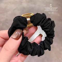 Dây Buộc Tóc HimHip Vải Nhún Charm Vuông Viền HKCC 2.2cm