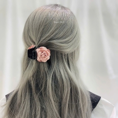 Kẹp càng cua hoa vải đơn giản 4*4.5cm 6 răng