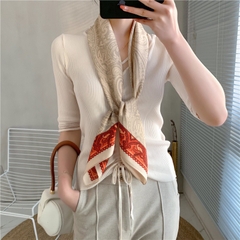 Khăn Lụa Cotton Khổ Vuông 90*90cm - 21