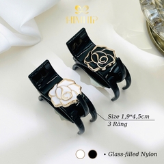 Kẹp Càng Cua HimHip Glass-filled Nylon Hoa Hồng Gai 3 Răng 1.9x4.5cm