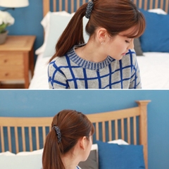 Kẹp Móc Dọc HimHip Composite Dây Đan Đá Sang Trọng 2.5x8.5cm