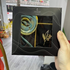 Set Quà Tặng Khăn Lụa Vuông Khổ 70 Kèm Cài Áo - 89 (giá đã bao gồm túi hộp, không kèm thiệp)