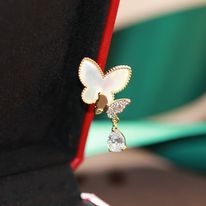 Pin Cài Áo HimHip Đôi Bướm Khảm Trai Sang Trọng HKCC Đính Phale 1,5*2,3cm