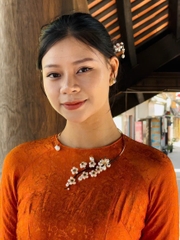 Kiềng Cổ HimHip Tinh Thể Ngọc Trai Hương Sắc Ngọc Mai Cao Cấp 15cm Phụ Kiện Áo Dài