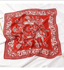 Set Quà Himhip Khăn Lụa Cao Cấp 65*65cm & Cài Khăn Kèm Túi Hộp Thiệp - 132