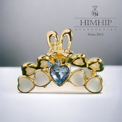 Kẹp Càng Cua HimHip HKCC Hình Trái Tim Phale Tai Thỏ Đáng Yêu 2.5x4.5cm