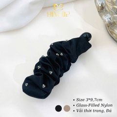 Kẹp Móc Dọc HimHip Glass-filled Nylon Nhún Vải Đính Hoa Hạt Phale 3x9.7cm