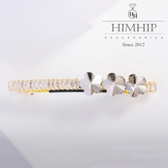 Kẹp Bấm Ba Hoa Đính Đá Sang Trọng 0.5*6cm