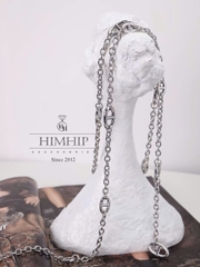 Dây Lưng HimHip Xích HKCC Bản Nhỏ Sang Trọng 110.5cm - Trắng