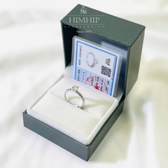 Nhẫn Freesize HimHip Bạc 925 Phối Đá Moissanite