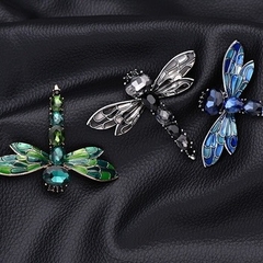 Trâm, Ghim Cài Áo HimHip Chuồn Chuồn Cánh Sang Trọng HKCC Đính Phale 5*6cm