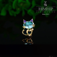 Trâm, Ghim Cài HimHip Mèo Con HKCC Đính Phale 2*2,5cm