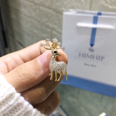 Pin Cài Áo HimHip Hươu Sao Sang Trọng HKCC Đính Phale