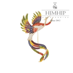 Trâm,Ghim Cài HimHip Uyên Ương Mãn Đường HKCC Đính Phale 4*7,5cm