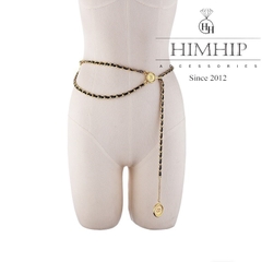 Dây Lưng HimHip Xích Mix Da PU Khóa Sang Trọng 103cm