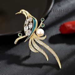 Trâm,Ghim Cài HimHip Khổng Tước Trường Thọ 4*7cm