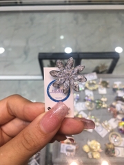 Pin Cài Áo HimHip Hoa Dã Quỳ 8 Cánh Sang Trọng HKCC Đính Phale 2.5cm