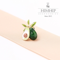 Pin Cài Áo HimHip Quả Bơ Đáng Yêu HKCC Phủ Bóng 2cm