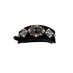 Kẹp Móc Ngang HimHip Đính Phale Trái Tim Sang Trọng 3x7.5cm