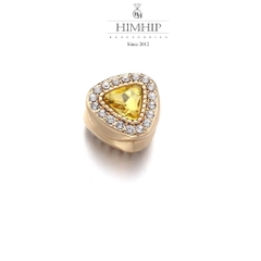 Pin Cài Tự Hít HimHip Đá Nhiều Màu Sang Trọng HKCC Đính Phale 1.5cm