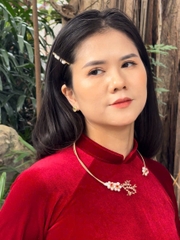 Kiềng Cổ HimHip Trai Thật Hoa Đào Xứ Ngọc Sang Trọng 15cm Phụ Kiện Áo Dài