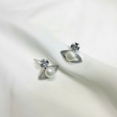 Khuyên Tai Nụ HimHip Hành Tinh Phale Đính Trai Thật Sang Trọng 1.5x2cm