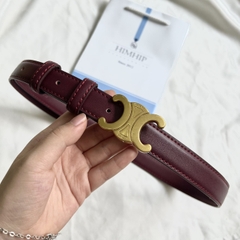 Dây Lưng HimHip Da Thật Mặt Chữ C Sang Trọng 2.5x99cm