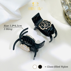 Kẹp Càng Cua HimHip Glass-filled Nylon Hoa Hồng Gai 3 Răng 1.9x4.5cm