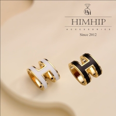 Cài Khăn Ống HimHip Size Nhỏ Hình Chữ H Cá Tính HKCC 1.2x1.5cm