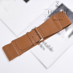 Dây Lưng HimHip Da Thật Phối Chun Thanh Lịch 7.3x84cm