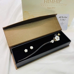 Set Quà 8/3 HimHip Trâm Cài Tóc & Khuyên Tai Kèm Túi Hộp Thiệp - 28