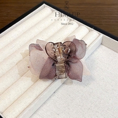 Kẹp Càng Cua HimHip Composite Đính Phale Hoa Voan Tím Sang Trọng 10 Răng HPBD