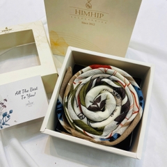 Set Quà HimHip Khăn Viscose  90x90cm Kèm Túi Hộp Thiệp - 1032