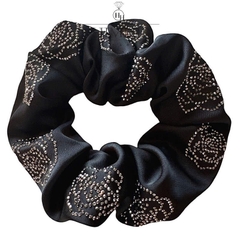 Scrunchies HimHip Đính Đá Họa Tiết Hoa Hồng