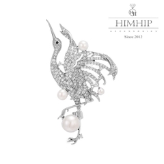 Trâm, Ghim Cài HimHip Hạc Tiên HKCC Mix Trai 3*5,5cm