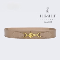 Dây Lưng HimHip Da Thật Mix Chun Khoá Móc Độc Đáo 4x67cm