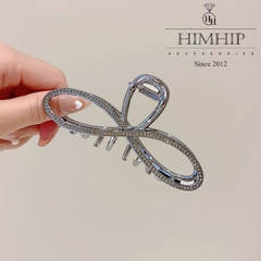 Kẹp Càng Cua HimHip Đính Đá Phale Thắt Nơ Sang Trọng 10.5cm