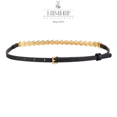 Dây Lưng HimHip Da Thật Phối Xích Vàng Sang Trọng 1x96cm