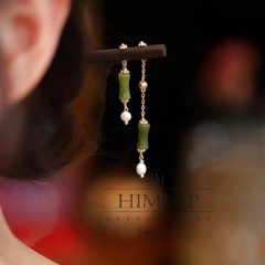 Trâm Cài Tóc HimHip Trúc Quân Bạch Ngọc 19cm Kèm Hộp Phụ Kiện Áo Dài