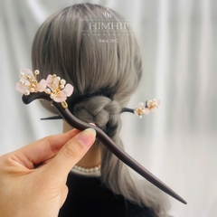 Trâm Cài Tóc HimHip Ngọc Đào Xuân Mộc 20x3cm Kèm Hộp Phụ Kiện Áo Dài
